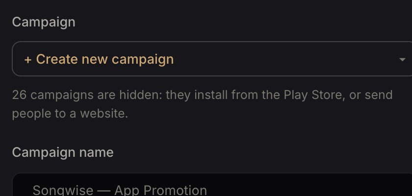 A campaign you already run, or a new one